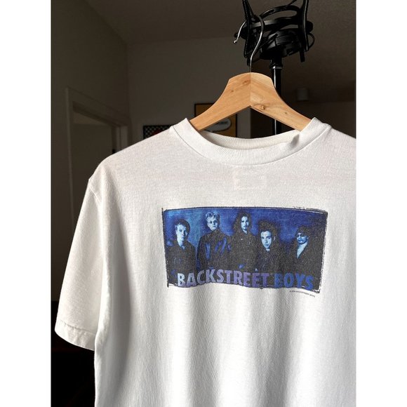 BACKSTREET BOYS VINTAGE BAND ARTIST T SHIRT WOMENS/YOUTH SIZE XL 90S Y2K 2000 - Picture 1 of 4